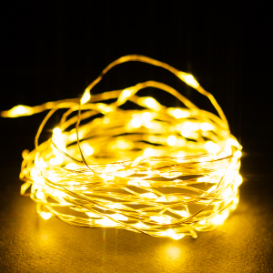 Гирлянда Нить внутренняя 100 LED теплый белый 5 м