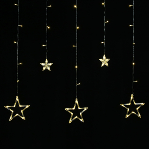 Гирлянда занавес SH LIGHTS 138 LED теплый белый 2х1 м