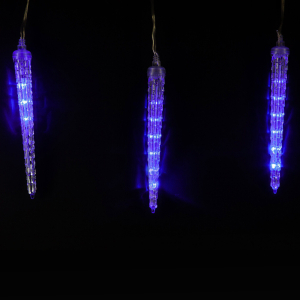 Гирлянда наружная Glos IE Тающие сосульки 84 LED холодный белый/синий 3 м