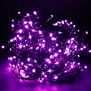 Гирлянда уличная 240 LED розовая 19 м