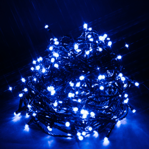 Гирлянда Мишура 240 LED синий свет 19,12 м