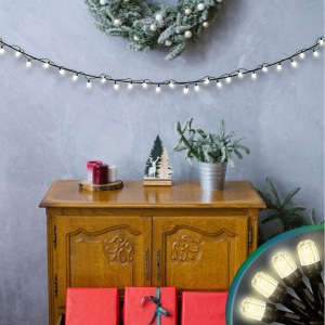 Гирлянда нить SYSTEM IN 100 LED теплый белый 10 м