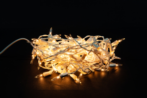 Гирлянда внутренняя Сосульки 100 миниламп белая 2 м