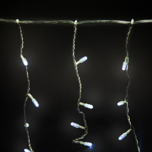 Гирлянда бахрома SH LIGHTS 100 LED белый 2х0,5 м