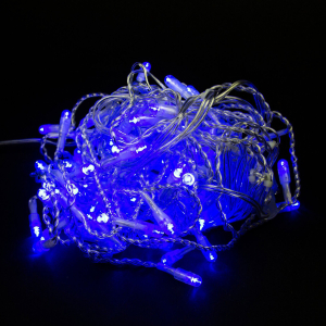 Гирлянда бахрома SH LIGHTS 100 LED синий 2х0,5 м