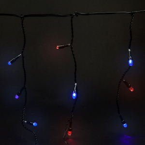 Гирлянда тающие сосульки 100 LED прозрачная 2 м