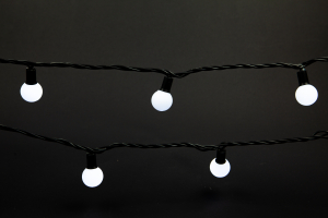 Гирлянда наружная/внутренняя нить 100 LED белый 15 м