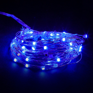 Гирлянда нить SH LIGHTS 60 LED синий 6 м