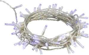 Гирлянда Нить 80 LED холодный белый, синий 11,32 м