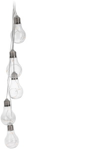 Гирлянда внутренняя Лампочки стекло желтый 70 см