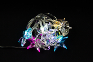 Гирлянда внутренняя Glos IE Нить со звездами 7 LED RGB мульти 1,8 м