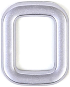 Цифра "0" самоклеящаяся Larvij 40х32 мм пластик серебро