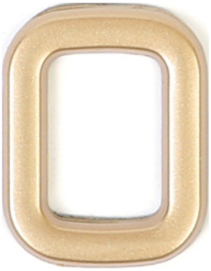 Цифра "0" самоклеящаяся Larvij 40х32 мм пластик золото