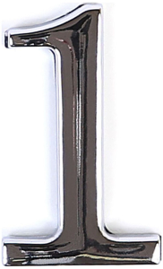 Цифра "1" самоклеящаяся Larvij 45х30 мм цинк бронзовый