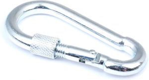 Карабин с предохранительной гайкой Стройбат 10 мм 0,13 кг