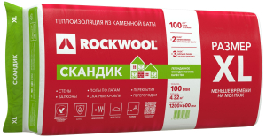 Каменная вата ROCKWOOL ЛАЙТ БАТТС СКАНДИК 100 мм 4,32 м²