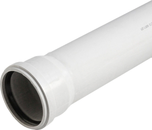Труба поливинилхлоридная POLYTRON STILTE PLUS 58х3,9х1000 мм армированная серый