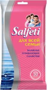 Салфетки влажные Salfeti Family универсальные 24х11,5 см 30 шт