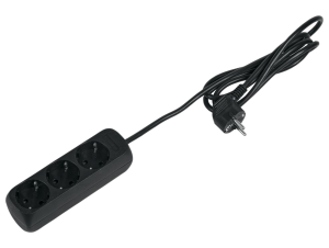 Удлинитель 3 гнезда 3500 Вт с заземлением 1,4 м