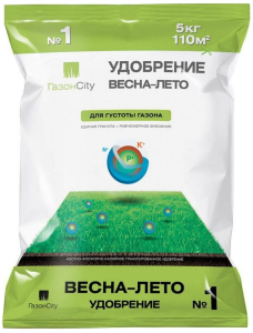 Удобрение комплексное ГазонCity ВЕСНА-ЛЕТО №1 для газонов 5 кг