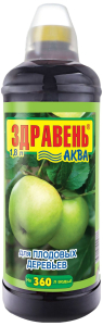 Удобрение комплексное Здравень-аква для плодовых деревьев 1,8 л