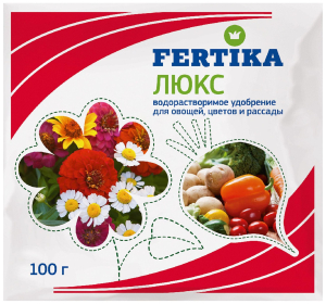 Удобрение комплексное FERTIKA Люкс для комнатных, овощных, цветочных  100 гр