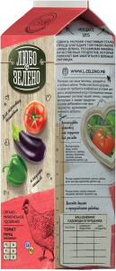 Удобрение органо-минеральное ЛЮБО-ЗЕЛЕНО для томатов Pure-Pak 1 л