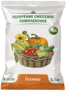 Удобрение минеральное Агровита Осеннее для цветов, ягод и газона 2,5 кг