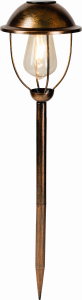 Уличный фонарь на солнечных батареях 206159 медный
