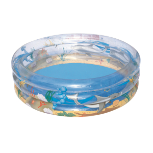 Бассейн детский надувной круглый Bestway Transparent Sea Life 170х53 см