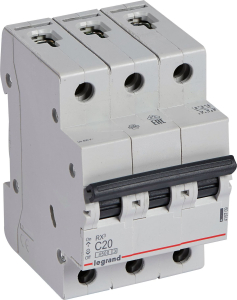 Автоматический выключатель Legrand RX3 3Р С20А 4,5кА