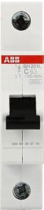 Автоматический выключатель ABB SH201L 1Р С63А 4,5кА