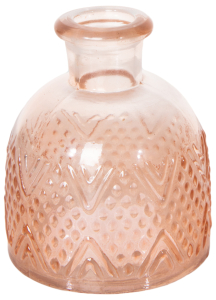 Ваза стеклянная коричневая 10х8,5 см