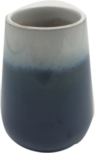 Ваза d8,6 см керамическая синяя