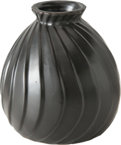 Ваза фарфоровая ZaLina черная 10х11 см