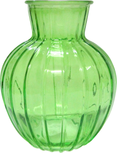 Ваза NiNaGlass Белла стеклянная зеленая 90x195 см