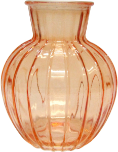 Ваза NiNaGlass Белла стеклянная оранжевая 90x195 см