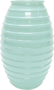 Ваза стеклянная Лайт мята 7,4х19,5 см