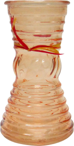 Ваза стеклянная Грейси оранжевая 9х19 см