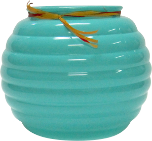 Ваза стеклянная Зара лазурь 10х13,3 см