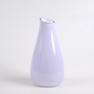 Ваза стеклянная Либеро №2 темная лаванда 20х25 см