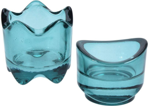 Подсвечник стеклянный 6х5 см в ассортименте