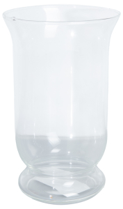 Подсвечник Kuwait стеклянный прозрачный 16х25 см