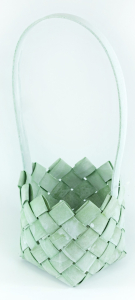 Хозяйственная корзина 13x32 см дерево зеленая