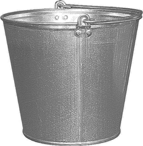 Хозяйственное ведро Сибртех 9 л оцинкованная сталь