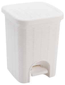 Мусорная корзина 3 л пластик белая