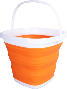 Хозяйственное ведро 10 л складное квадратное пластик 