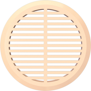 Решетка вентиляционная приточно-вытяжная ERA 05ДП 1/4 202x202 мм бежевая