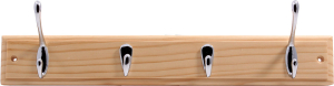 Вешалка Larvij 4 крючка сосна 7х40 см