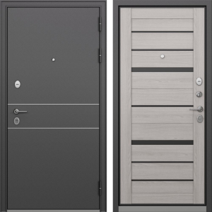 Входная дверь Оскар ясень серый правая 205x96 см